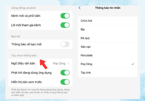 Cách đổi âm thanh thông báo tin nhắn của Messenger trên iPhone bước 4
