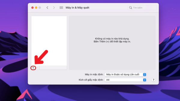 kết nối máy in với Laptop MacBook bước 3