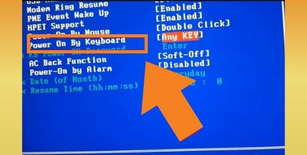 Cách mở Laptop Acer không cần nút nguồn bằng bàn phím bước 2