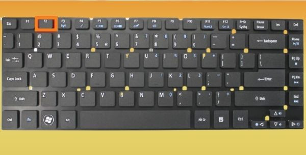 Cách mở Laptop Acer không cần nút nguồn bằng chuột bước 1