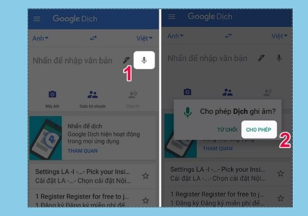 Cách sử dụng tính năng ghi âm Google dịch B4
