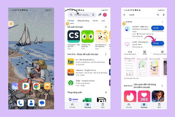 Cách tải Love8 trên Android Cách tải Love8 trên Android