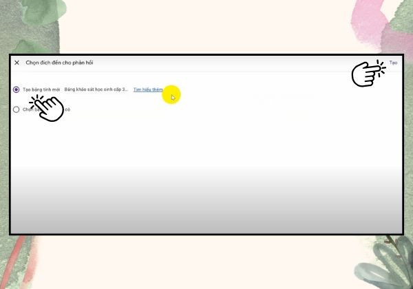 Cách xuất kết quả khảo sát trên Google Form B3