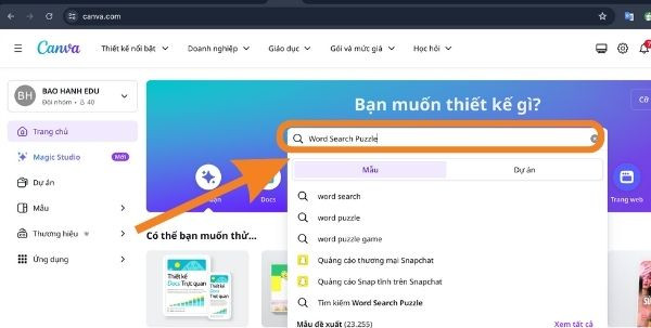 Cách tạo trò chơi ô chữ Word Search Puzzle bước 1 Cách tạo trò chơi ô chữ Word Search Puzzle bước 1