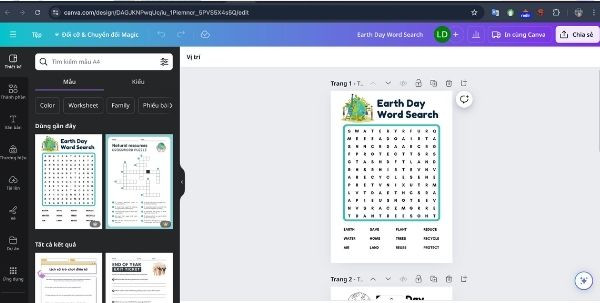 Cách tạo trò chơi ô chữ Word Search Puzzle bước 3 Cách tạo trò chơi ô chữ Word Search Puzzle bước 3