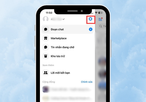 Cách tắt chế độ không làm phiền trên app Messenger  bước 1