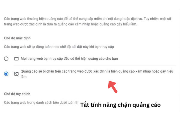 cách tắt phần mềm chặn quảng cáo trên máy tính bước 5