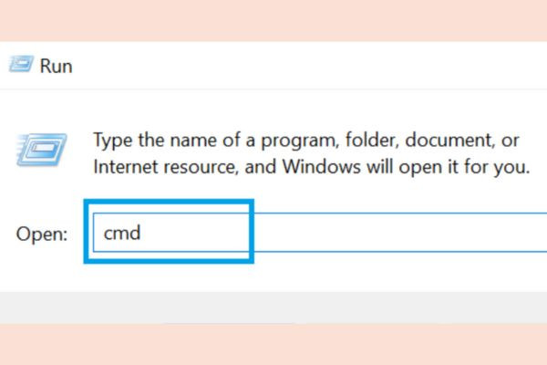 Cách tìm địa chỉ IP bằng command prompt bước 1