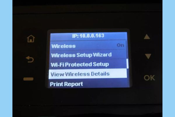Cách tìm địa chỉ IP máy in từ menu tích hợp