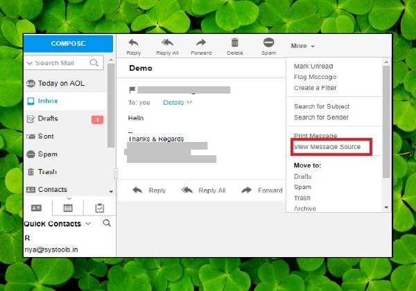 Cách tìm địa chỉ IP ở các dạng Email khác B3