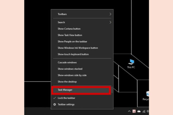 Cách tìm địa chỉ IP từ thanh taskbar bước 1