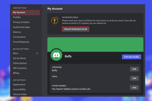 Cách xác minh email Discord trên máy tính B2 Cách xác minh email Discord trên máy tính B2