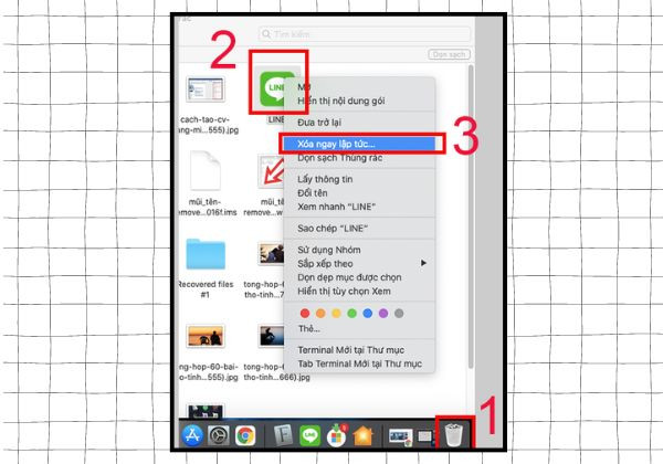Cách xóa file ở macbook bằng ứng dụng Finder bước 3