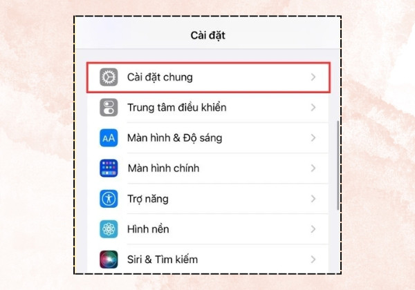 Cập nhật iOS bước 1 Cập nhật iOS bước 1