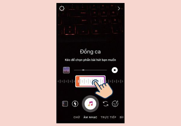 Chia sẻ nhạc Story IG trên ảnh video mới tạo bước 4