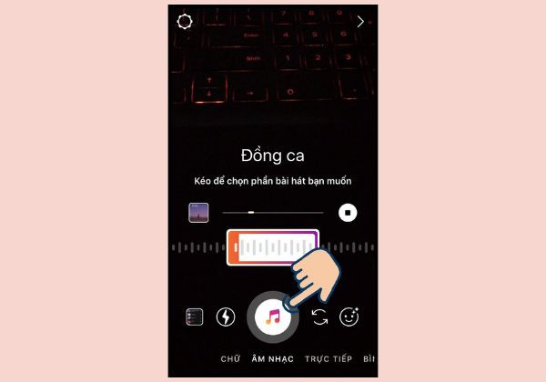 Chia sẻ nhạc Story IG trên ảnh video mới tạo bước 5