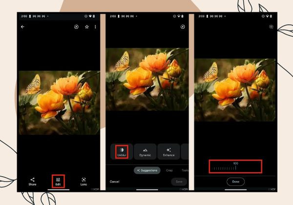 Với công cụ Photo Unblur B2