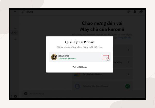 Hướng dẫn cách đăng xuất Discord Web B3