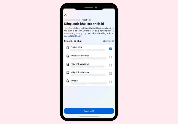 Đăng xuất khỏi ứng dụng Messenger và đăng nhập lại