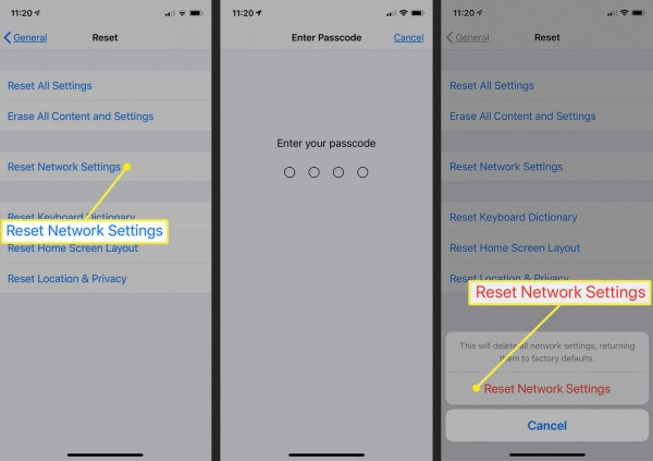 Đặt lại cài đặt mạng iPhone 15 Pro