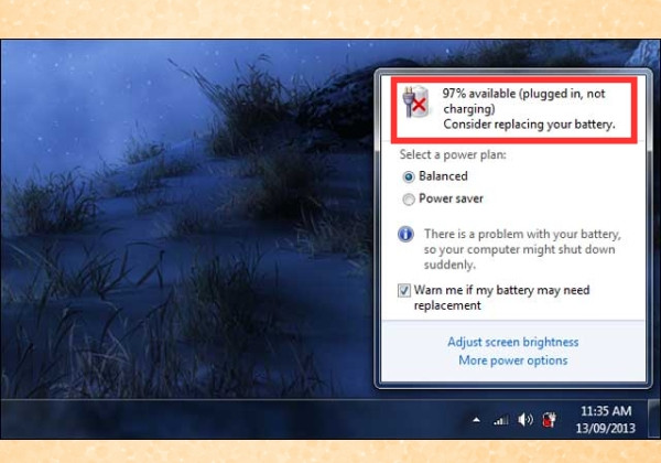 Dấu hiệu nhận biết laptop cần được thay pin 2 Dấu hiệu nhận biết laptop cần được thay pin 2