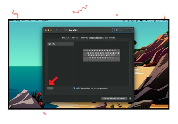 đổi bộ gõ trên Macbook bước 2 đổi bộ gõ trên Macbook bước 2