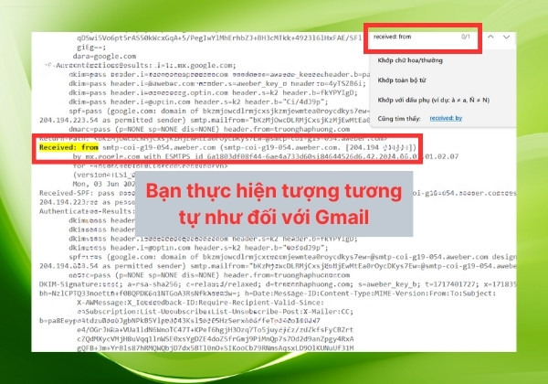 Đối với người dùng Hotmail B5