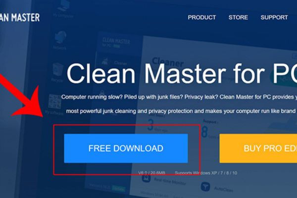 Download Clean Master trên máy tính bước 1