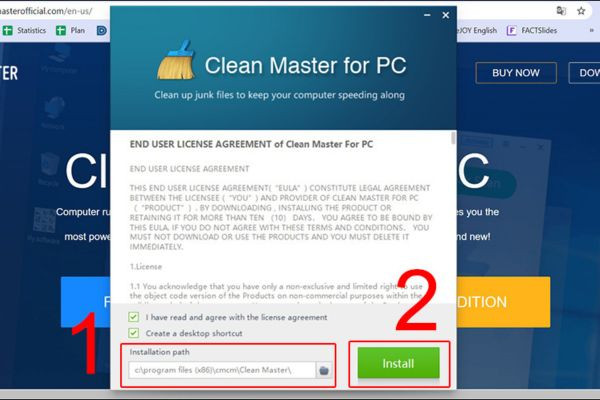 Download Clean Master trên máy tính bước 3