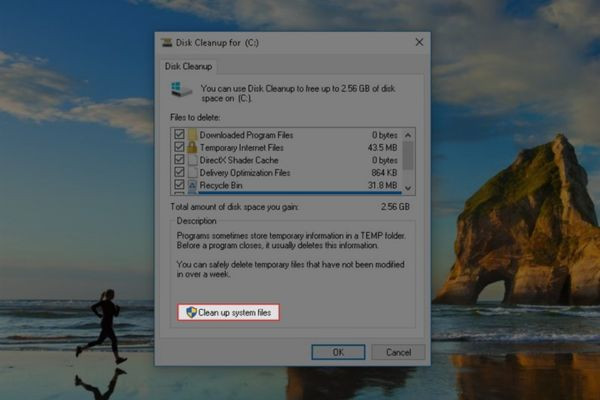 Giải phóng dung lượng với Disk Cleanup bước 4