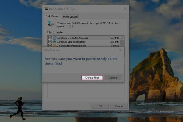 Giải phóng dung lượng với Disk Cleanup bước 6