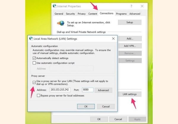Giải quyết lỗi Proxy Server hoặc VPN trên Window Giải quyết lỗi Proxy Server hoặc VPN trên Window