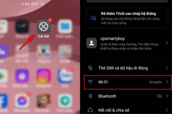 Hướng dẫn bạn cách đổi Google DNS Android bước 1