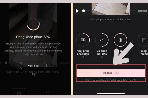 Cách làm nét video bằng app Wink nhanh chóng bước 3