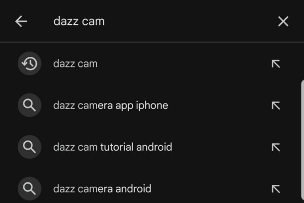 Hướng dẫn cách tải Dazz Cam trên Android bước 2