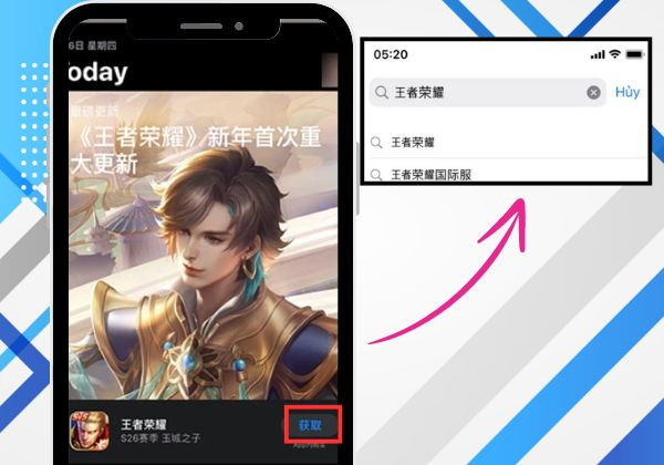 Hướng dẫn cách tải Vương Giả Vinh Diệu iOS bước 5
