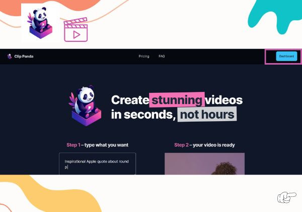 Hướng dẫn chi tiết cách tạo video ngắn bằng AI trên ClipPanda bước 1