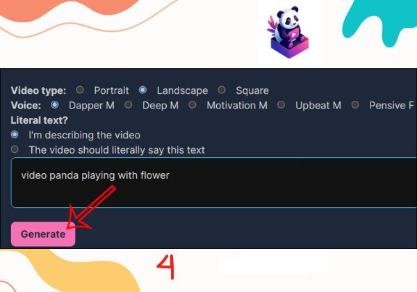 Hướng dẫn chi tiết cách tạo video ngắn bằng AI trên ClipPanda bước 4