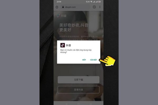 Hướng dẫn tải TikTok Trung Quốc đối với điện thoại Android bước 3