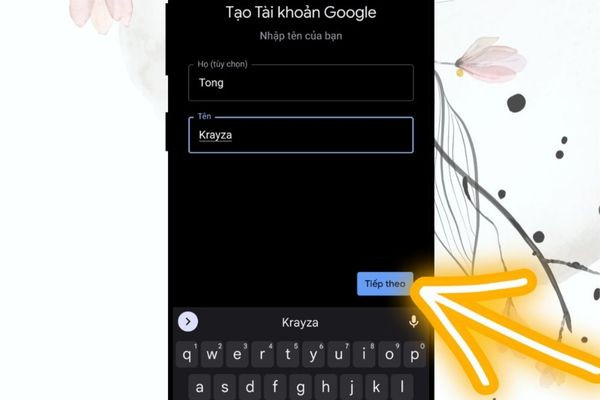 Hướng dẫn tạo Email trên Android bước 2 Hướng dẫn tạo Email trên Android bước 2