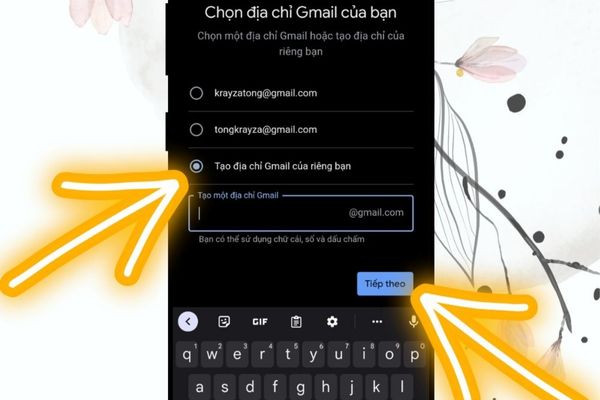 Hướng dẫn tạo Email trên Android bước 3 Hướng dẫn tạo Email trên Android bước 3