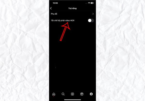 Hướng dẫn tắt phát video HDR trên Instagram bước 5