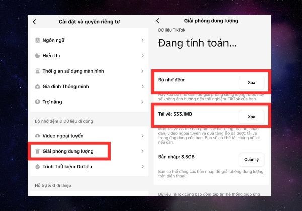 Hướng dẫn xóa bộ nhớ đệm TikTok trên iPhone bước 4