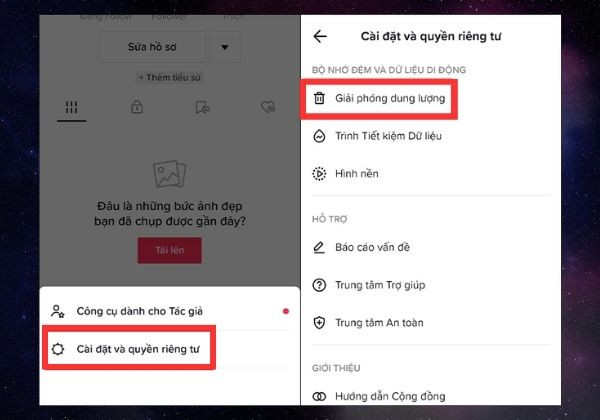 Hướng dẫn xóa bộ nhớ đệm TikTok trên Samsung bước 2