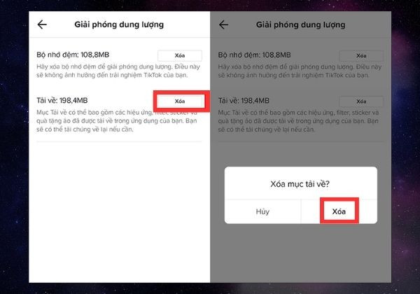 Hướng dẫn xóa bộ nhớ đệm TikTok trên Samsung bước 4
