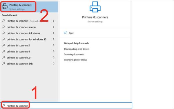 Cách kết nối máy in với Laptop Windows bước 2