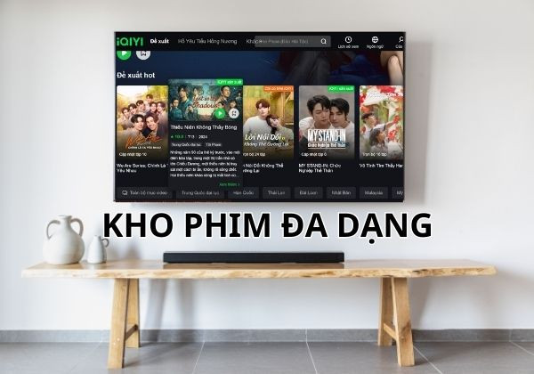 Kho phim đa dạng được cập nhật nhanh chóng