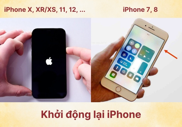 Khởi động lại iPhone Khởi động lại iPhone
