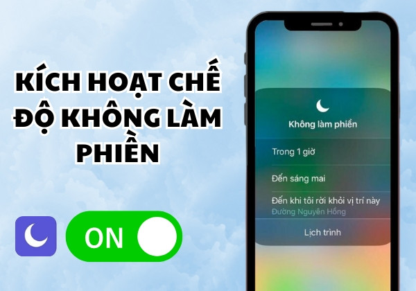 kích hoạt chế độ không làm phiền