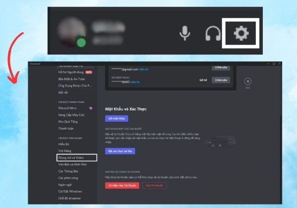 Kiểm tra các cài đặt trong Discord B1 Kiểm tra các cài đặt trong Discord B1